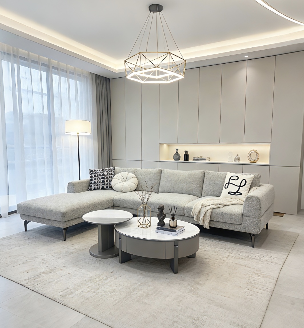 boncle fabric sectional sofa item #h23s05cl boncle fabric sectional sofa item #h23s05cl