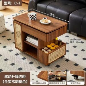 solid wood lift storage side table – item #c 1
