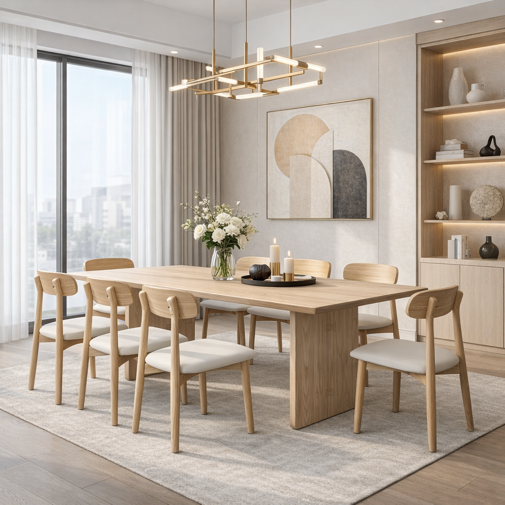 rectangular white ash wood dining table – item #bk rectangular white ash wood dining table – item #bk