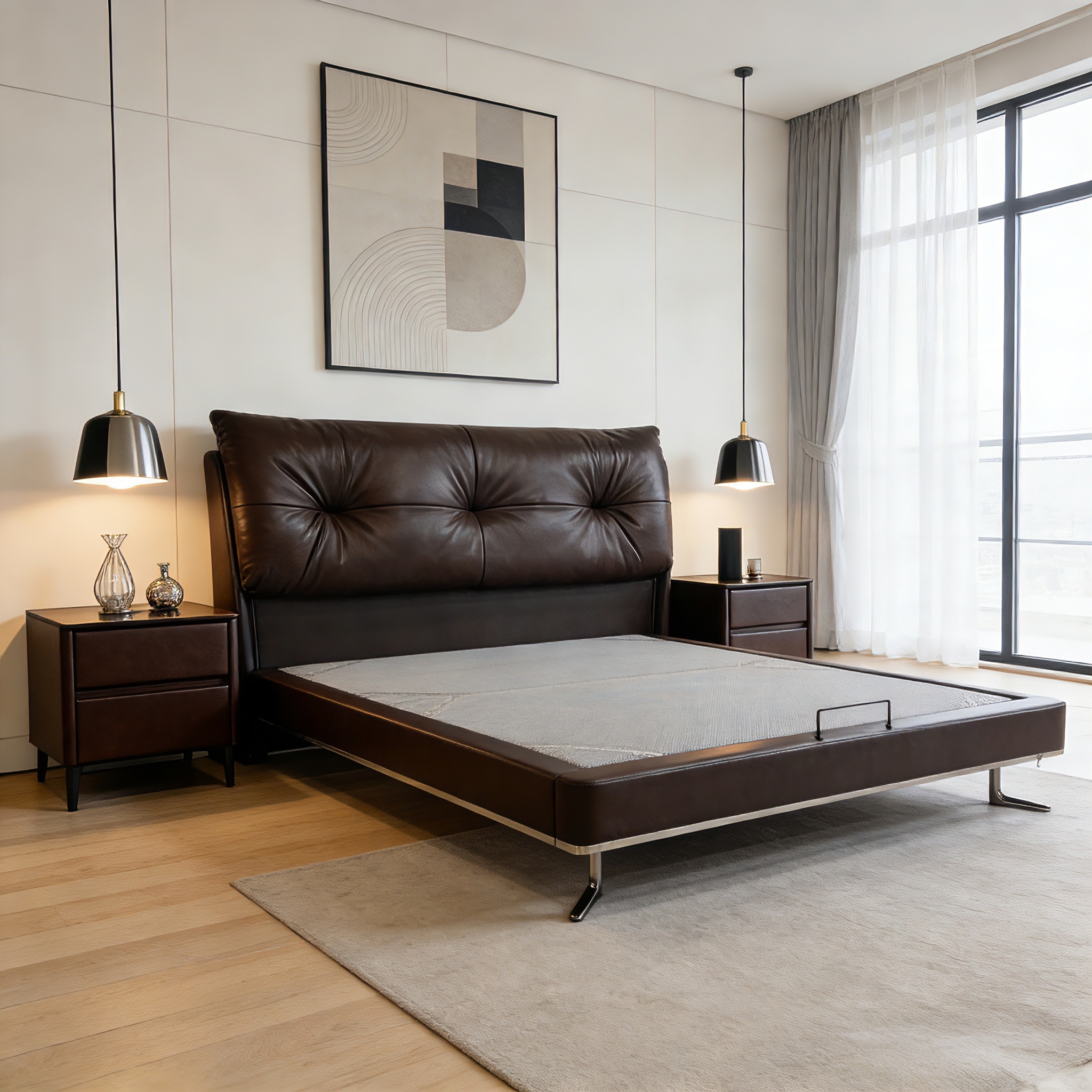euro king upholstered bed – item #s15 euro king upholstered bed – item #s15