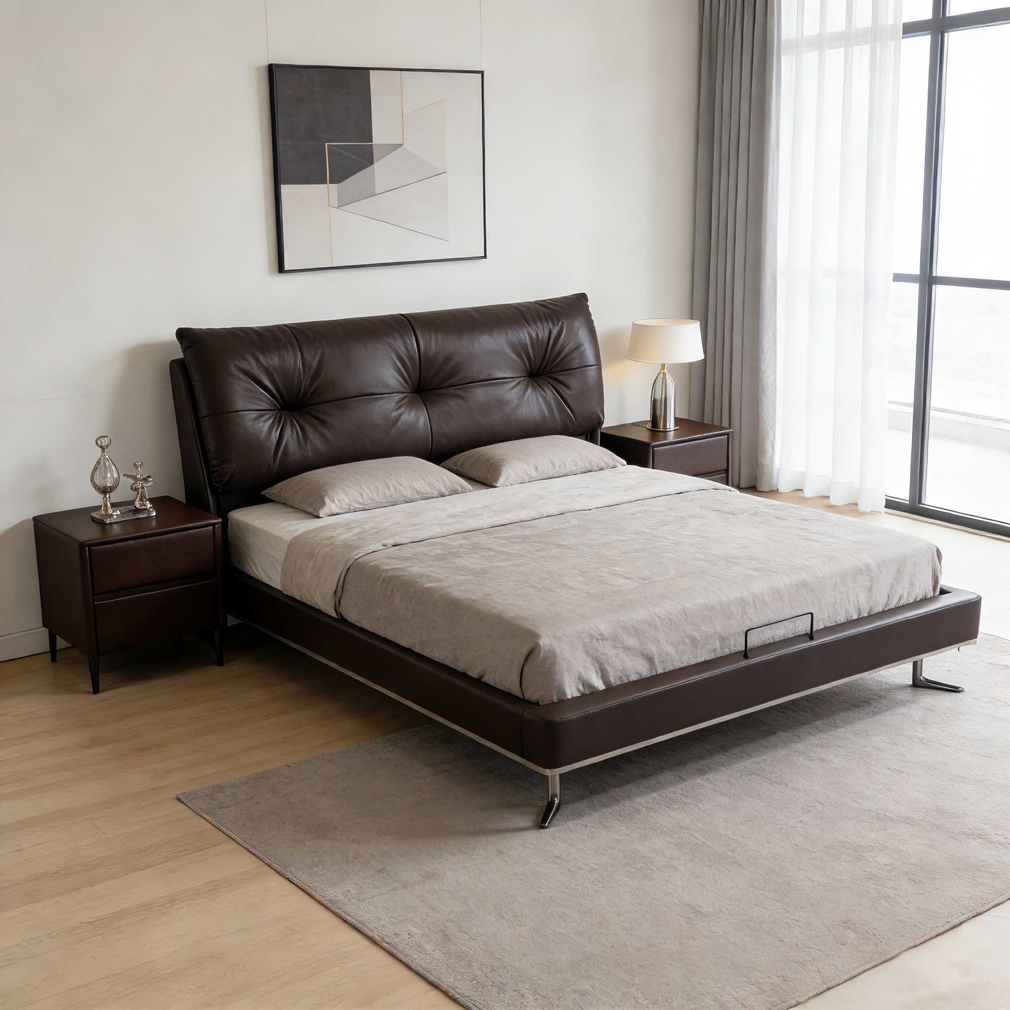 euro king upholstered bed – item #s15 euro king upholstered bed – item #s15