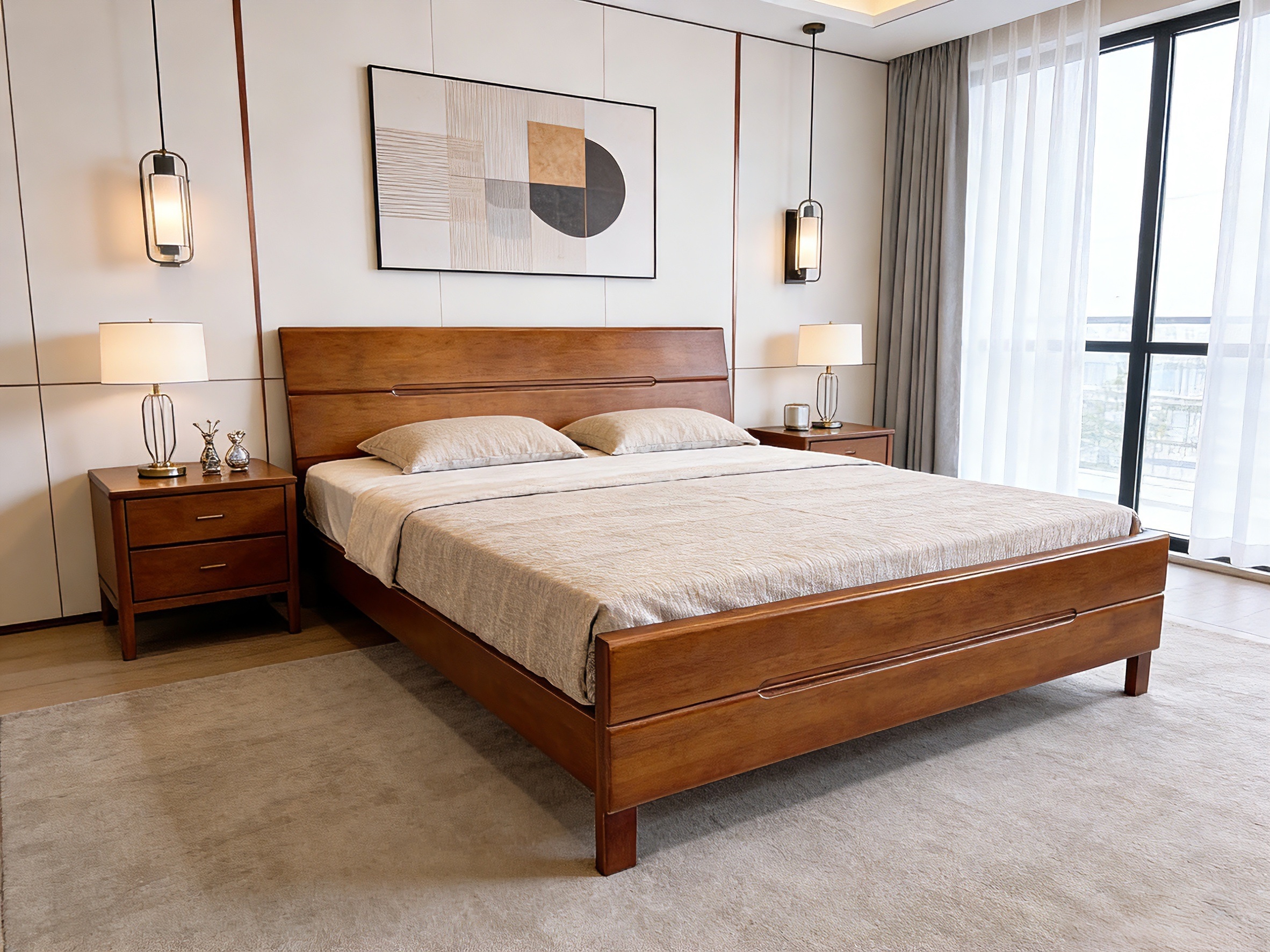 king solid wood oak bed king solid wood oak bed