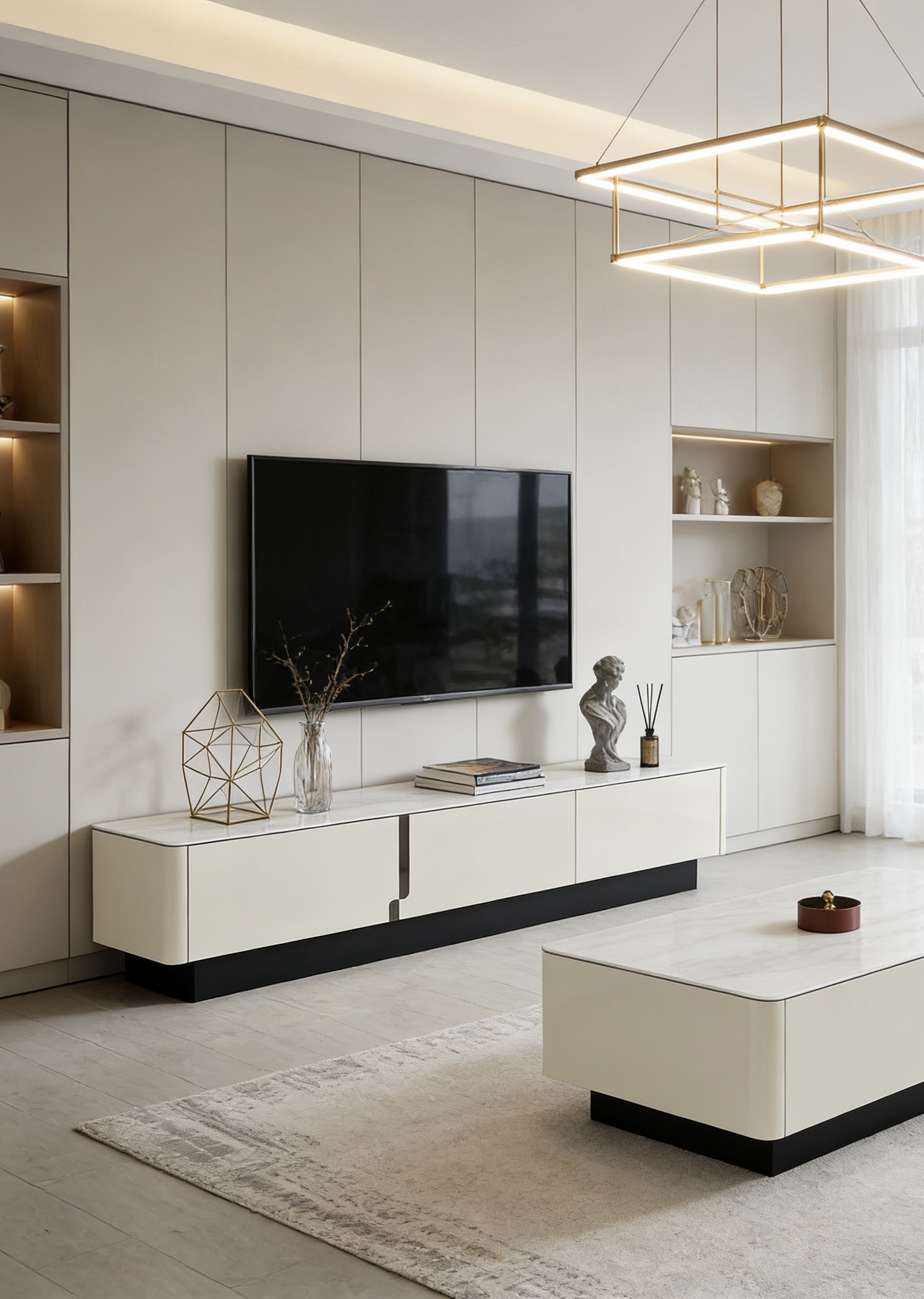 cream modern tv stand with black base item #mg906 20 cream modern tv stand with black base item #mg906 20