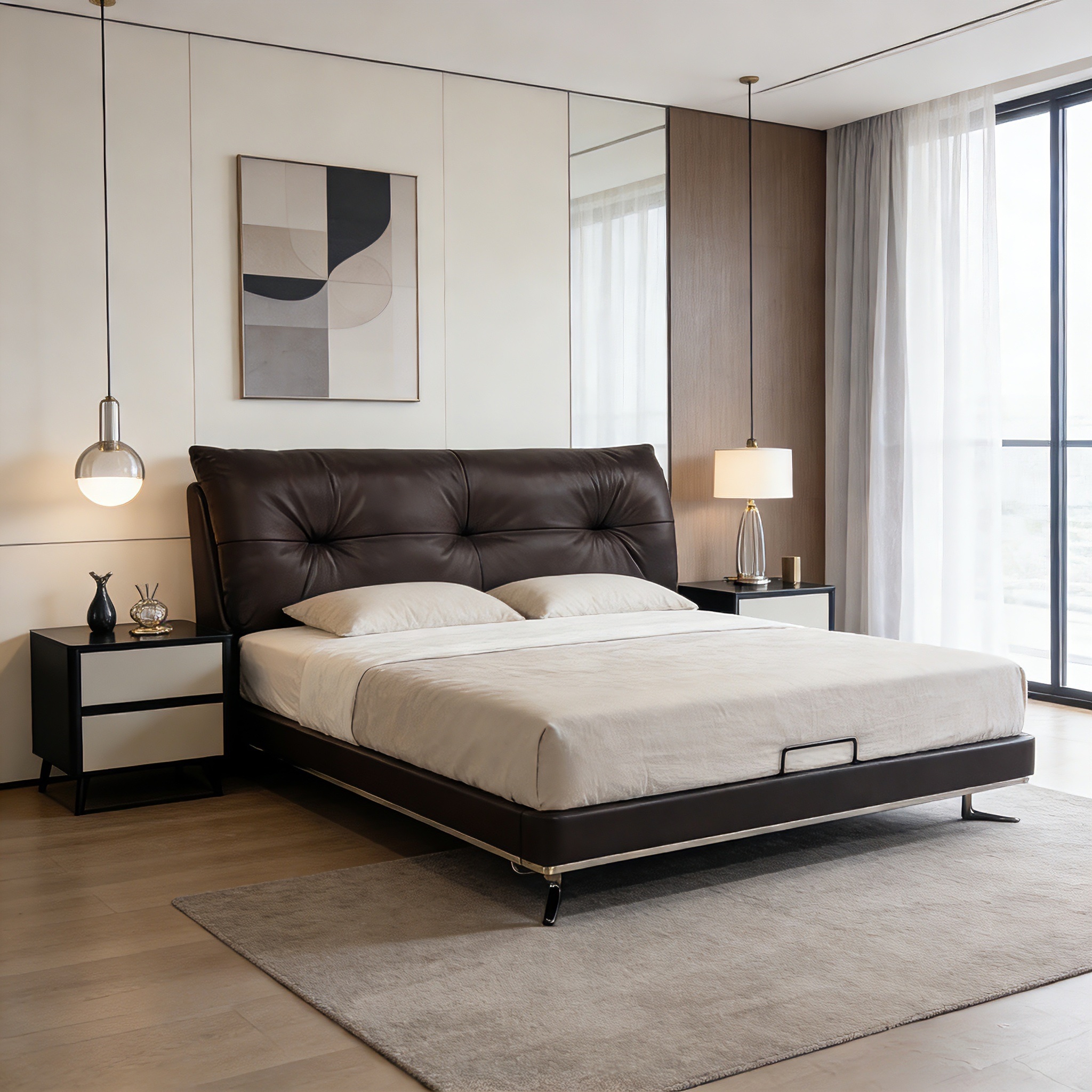 euro king upholstered bed – item #s15 euro king upholstered bed – item #s15