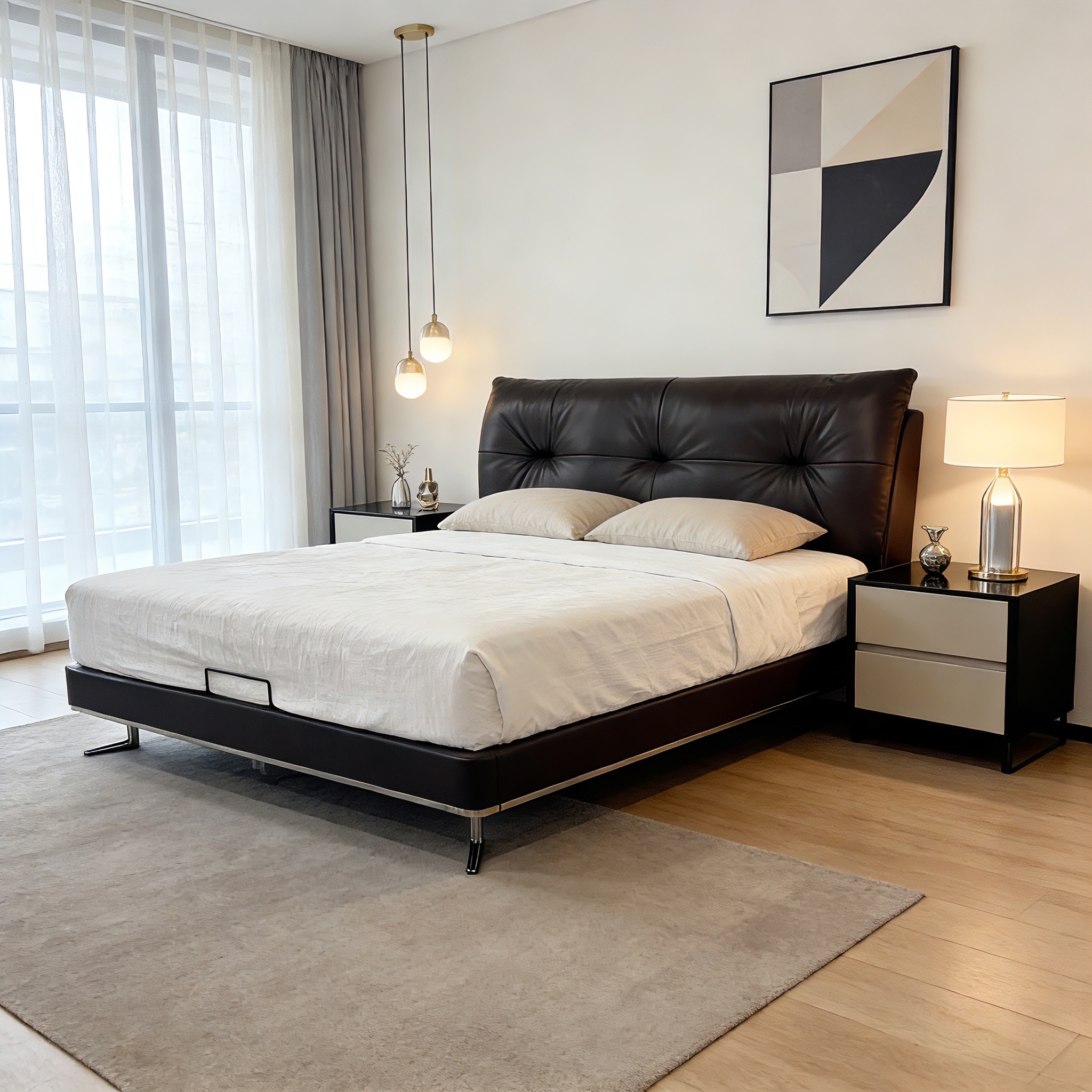 euro king upholstered bed – item #s15 euro king upholstered bed – item #s15