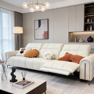real leather electric recliner sofa item #528