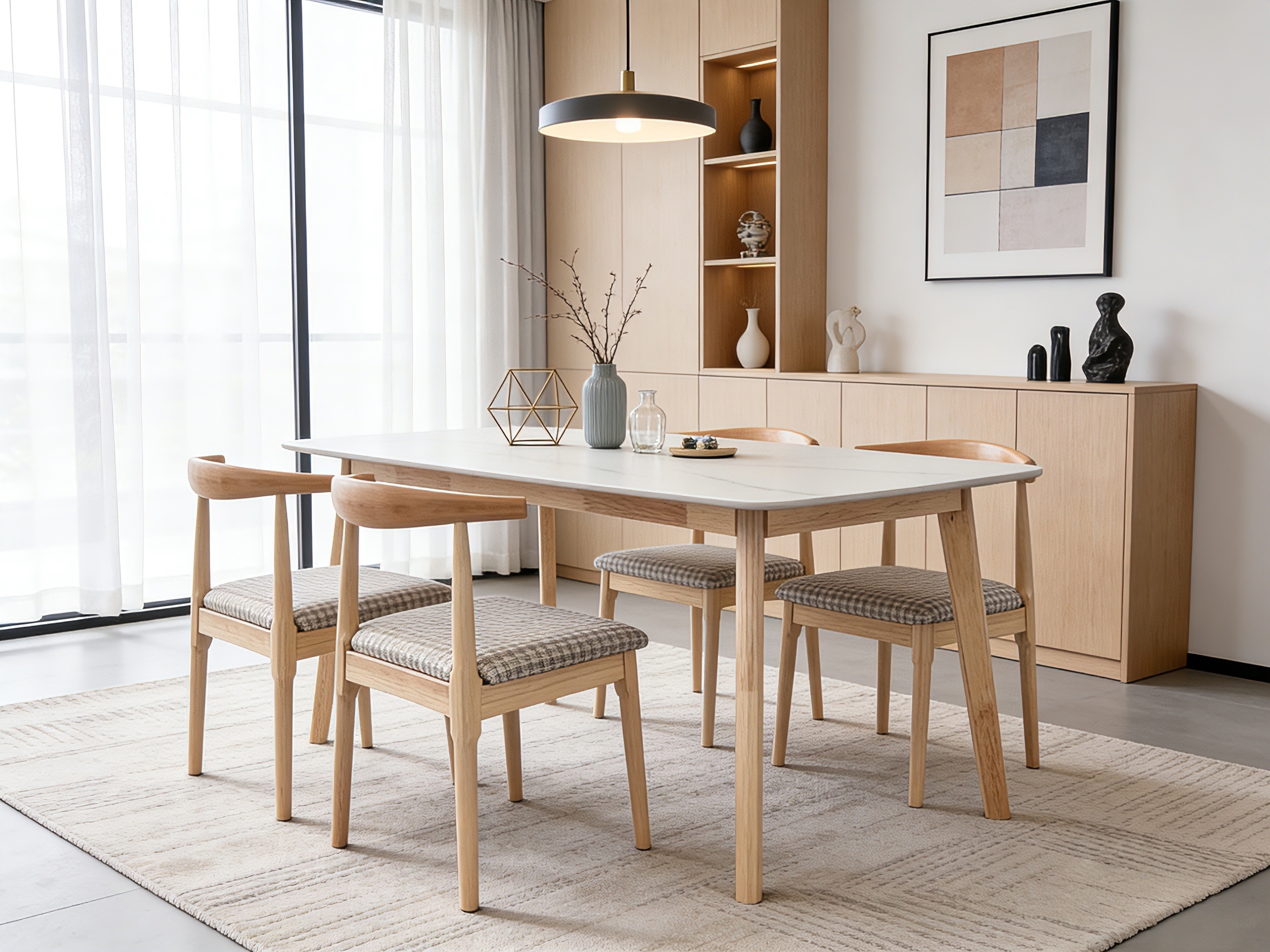 rectangular sintered stone solid wood dining table – item #st03 2 rectangular sintered stone solid wood dining table – item #st03 2