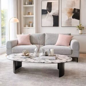 modern marble look coffee table – item #a8