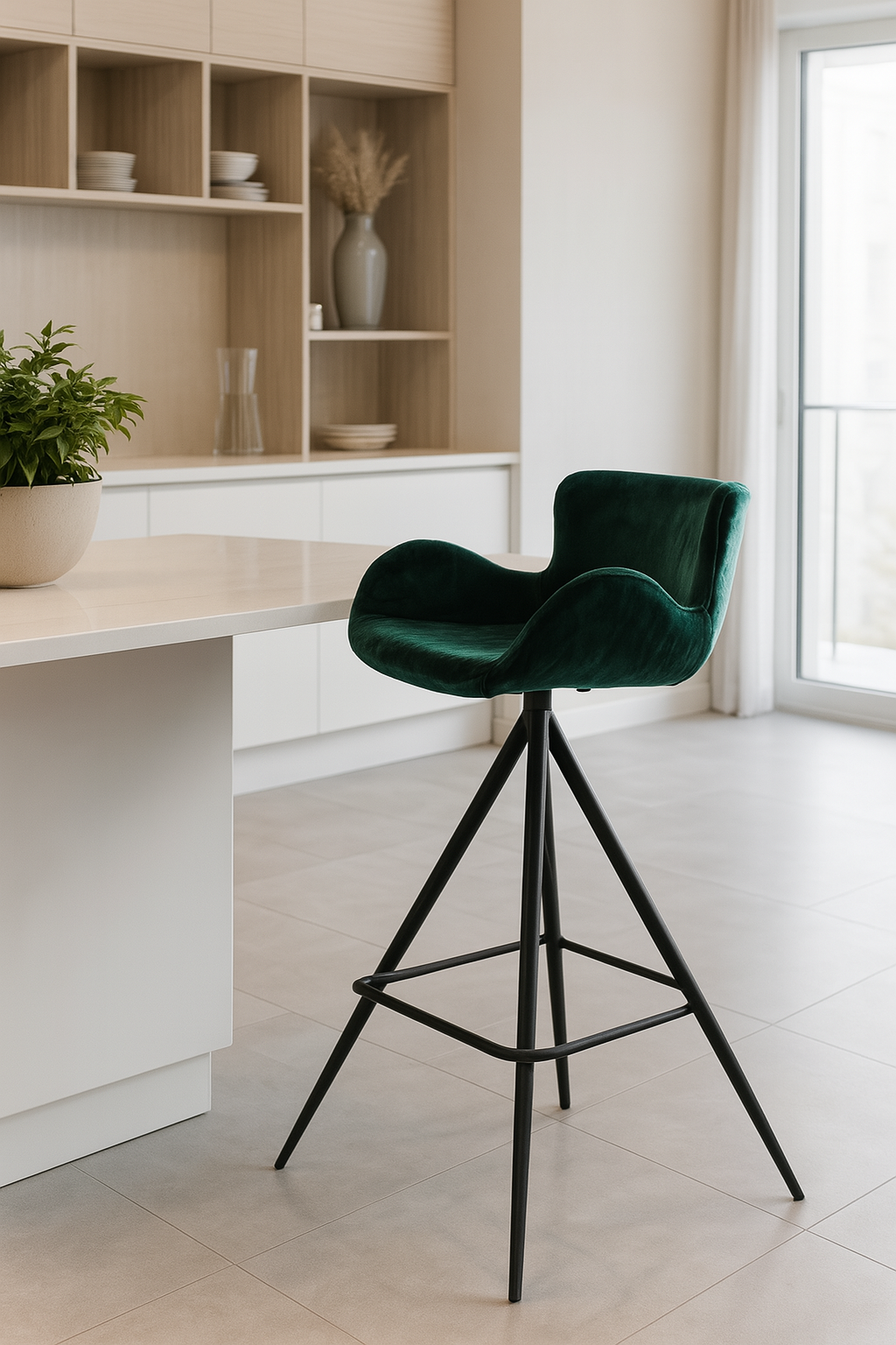 blue velvet bar height stool – carbon steel legs blue velvet bar height stool – carbon steel legs