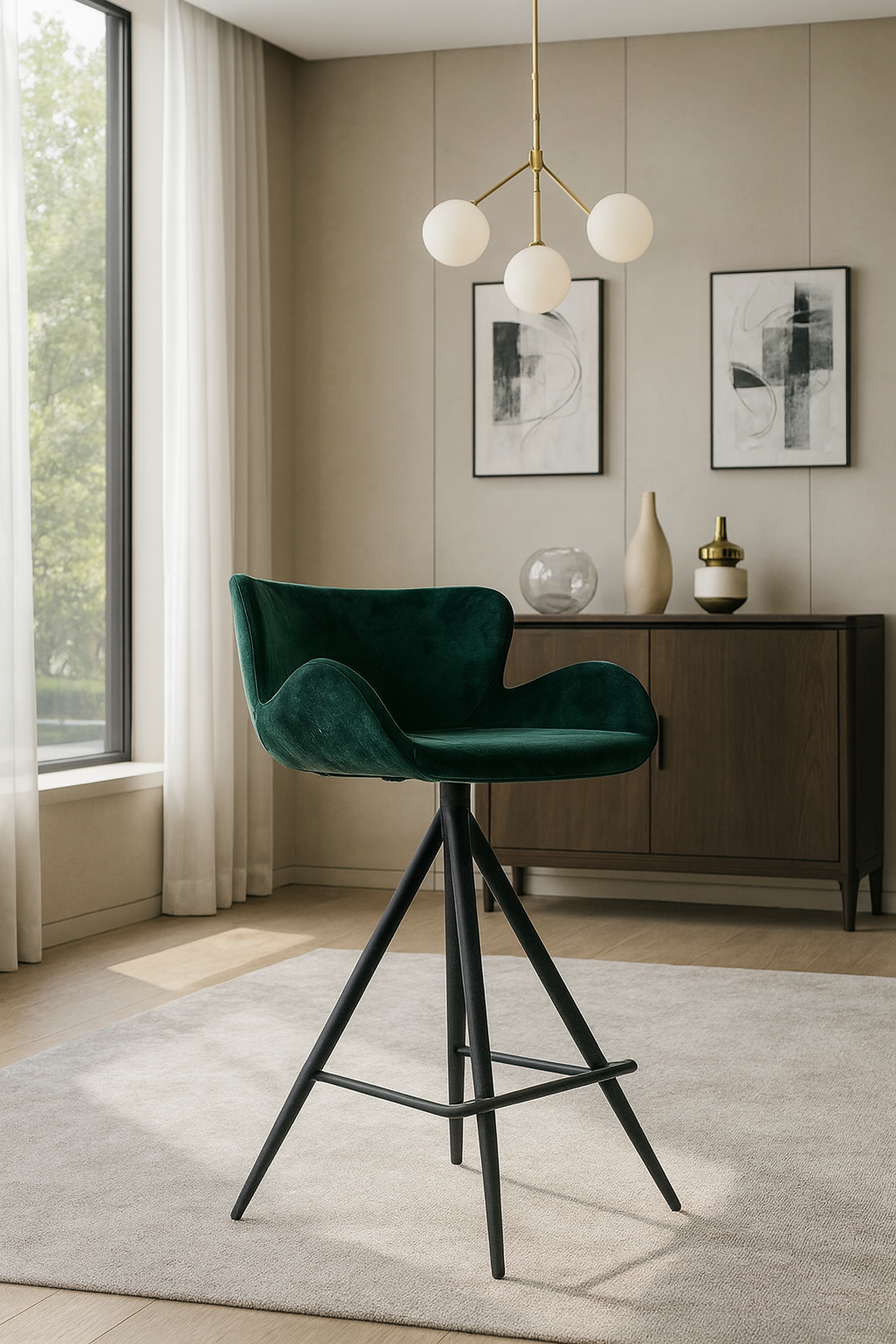 blue velvet bar height stool – carbon steel legs blue velvet bar height stool – carbon steel legs
