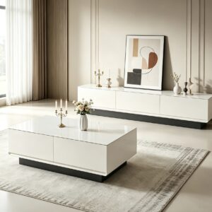 cream modern tv stand item #mg907 20