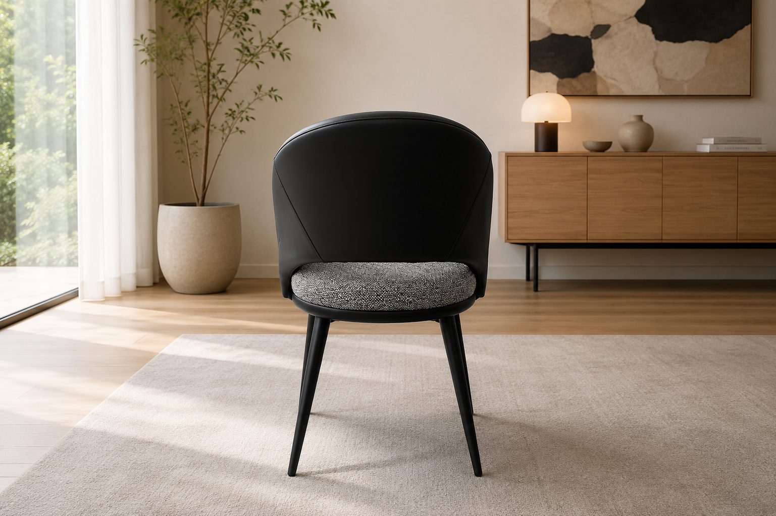 curved back performance leather dining chair – item #299 curved back performance leather dining chair – item #299