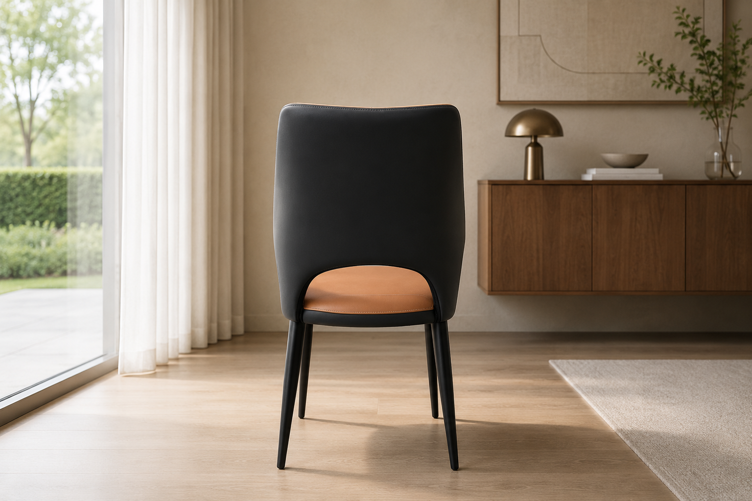 modern performance leather dining chair – item #f16 modern performance leather dining chair – item #f16
