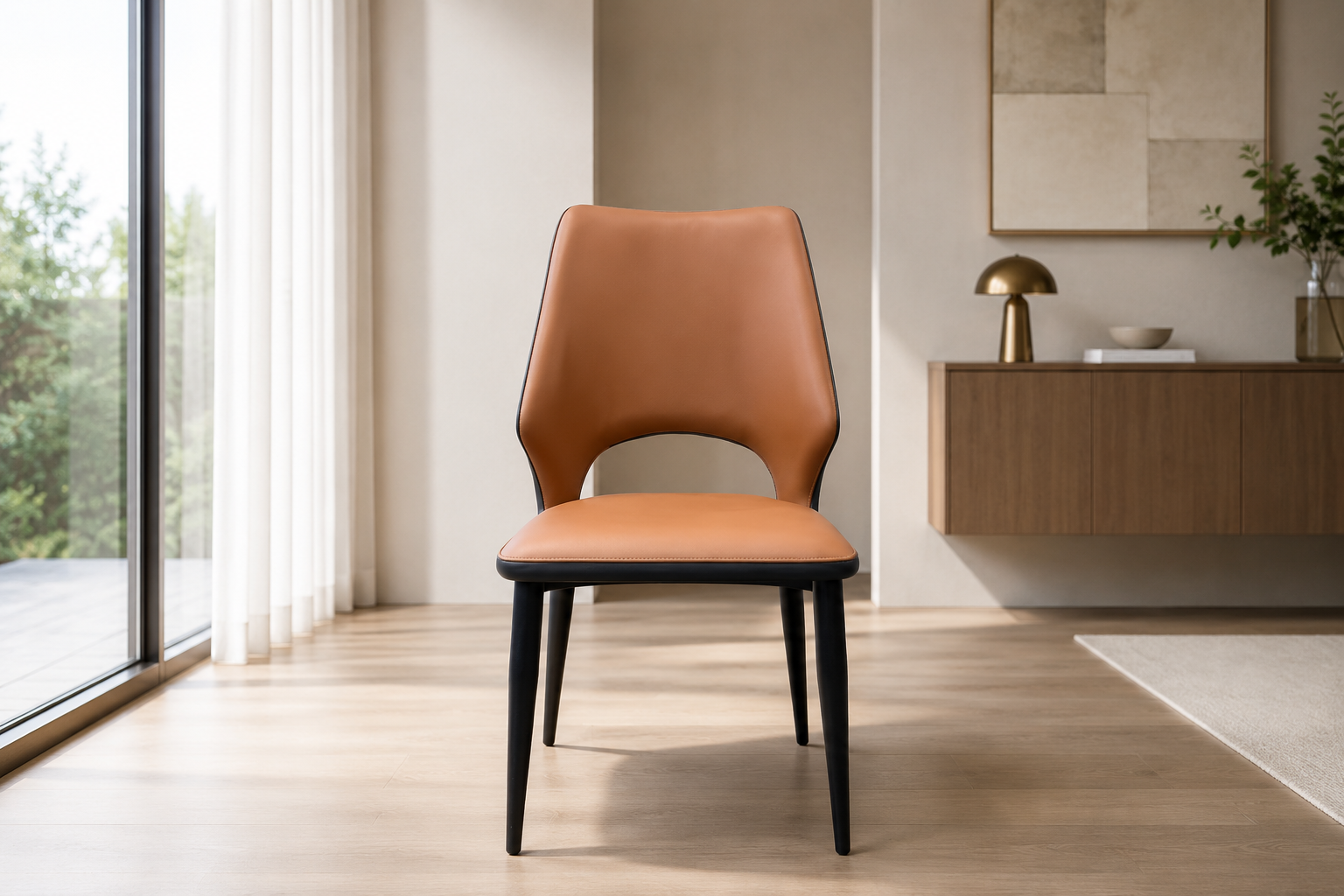 modern performance leather dining chair – item #f16 modern performance leather dining chair – item #f16