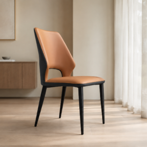 modern performance leather dining chair – item #f16