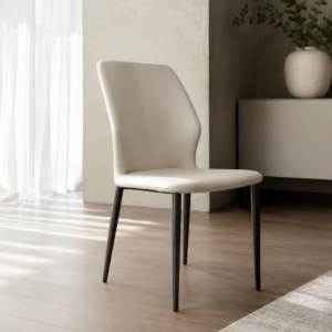 compact performance leather dining chair – item #535
