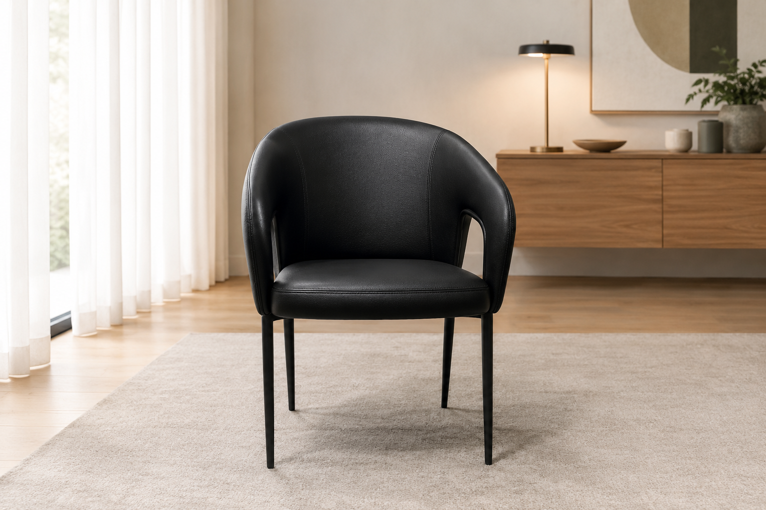 modern performance leather dining chair – item #y251 modern performance leather dining chair – item #y251