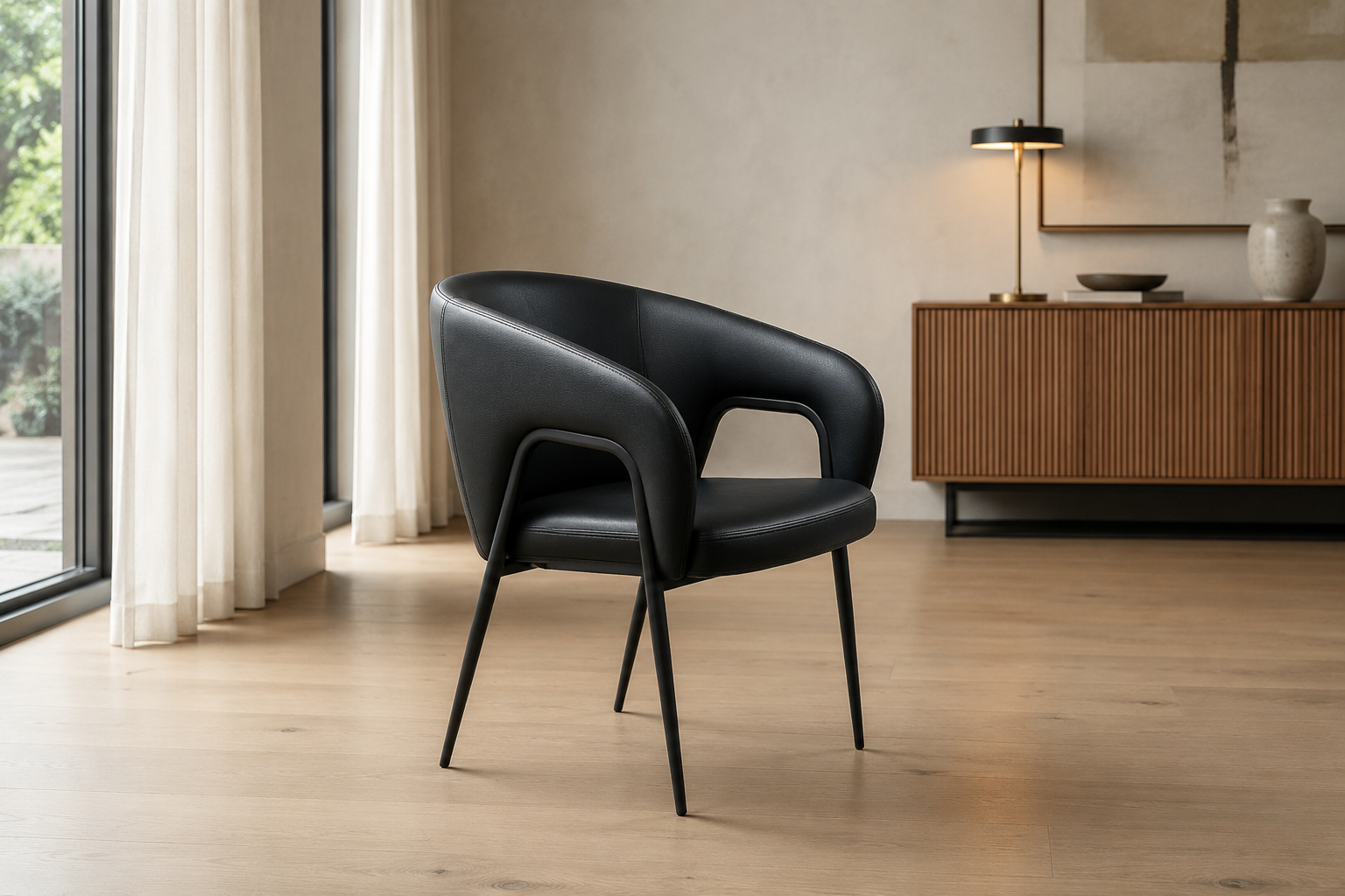 modern performance leather dining chair – item #y251 modern performance leather dining chair – item #y251
