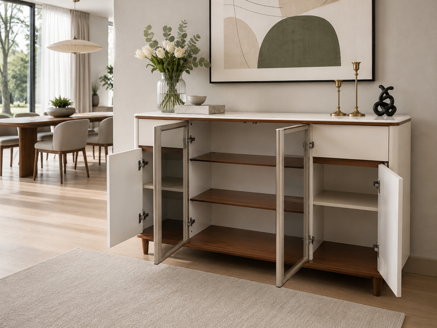 matte grey sideboard – item #ak341 matte grey sideboard – item #ak341