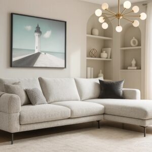 boncle fabric sectional sofa item #h23s05cl