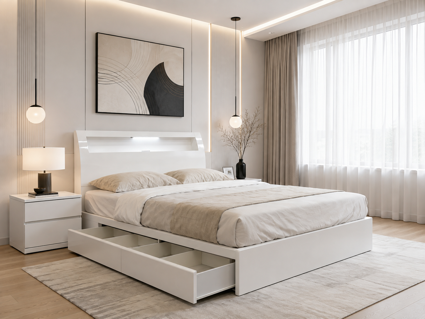 queen alison storage bed white queen alison storage bed white