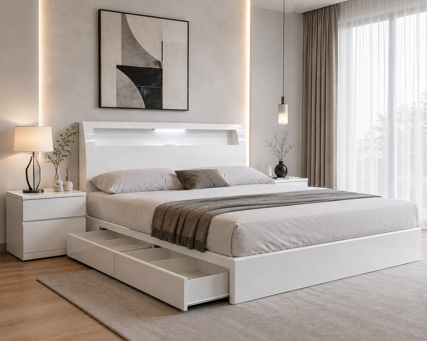 king alice storage bed white king alice storage bed white