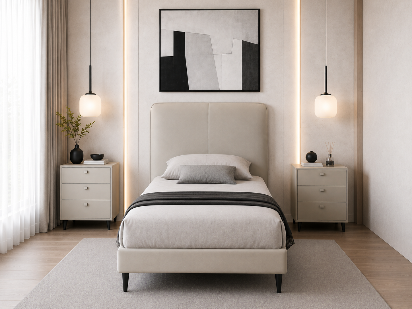 single real leather real leather bed – item #2239 single real leather real leather bed – item #2239