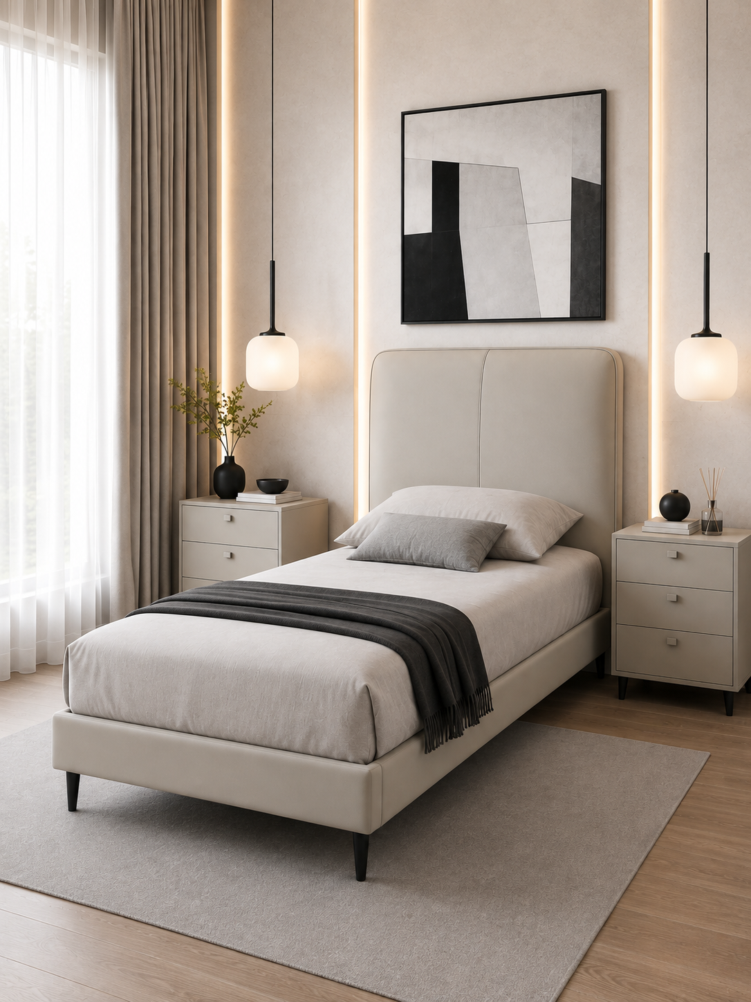 single real leather real leather bed – item #2239 single real leather real leather bed – item #2239