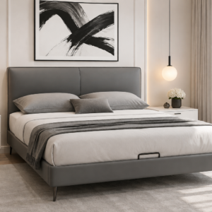 king tech fabric bed – item #2808
