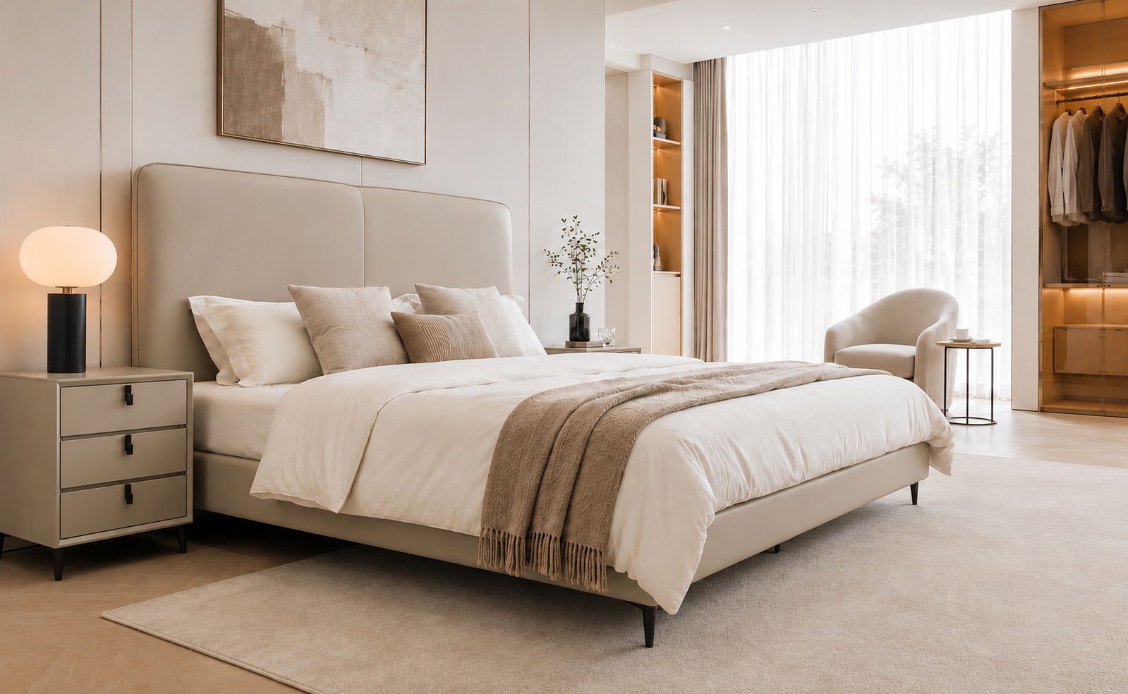 king real leather bed – item #2239 king real leather bed – item #2239