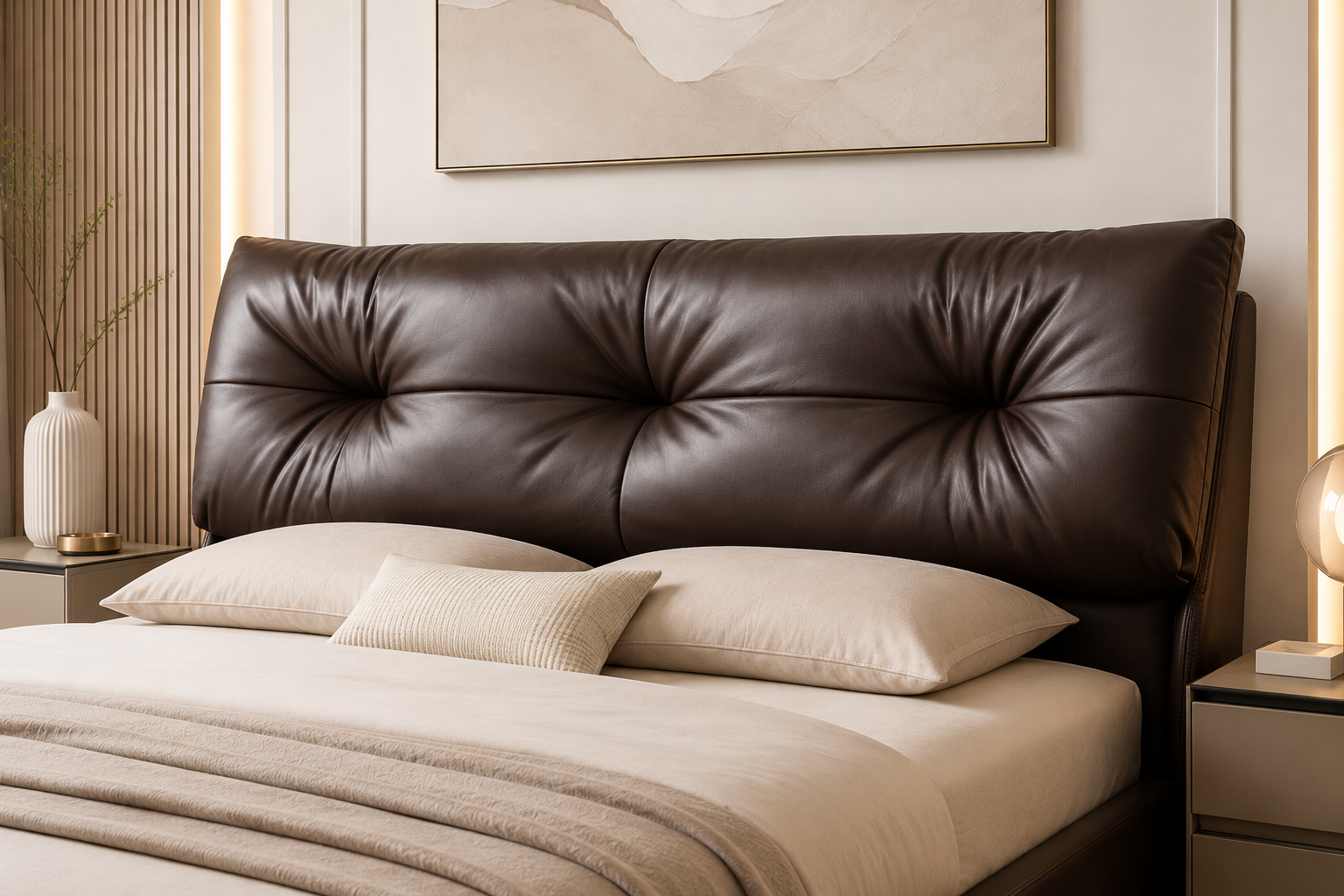 euro king real leather bed – item #s15 euro king real leather bed – item #s15