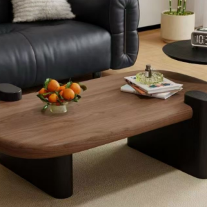modern walnut coffee table set – item #sn32