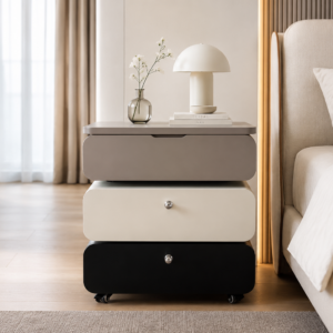 modern night table with led mirror – item #1015