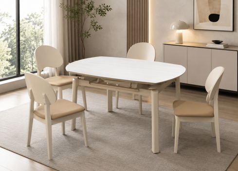 extendable fiberglass stone dining set – item #c50 extendable fiberglass stone dining set – item #c50