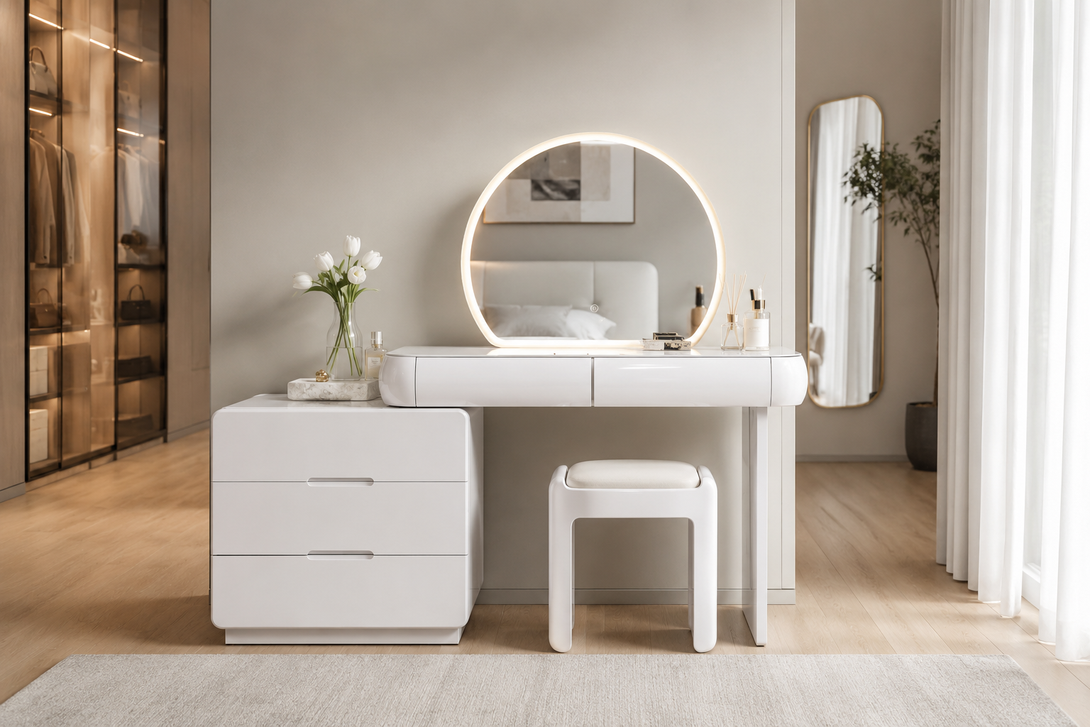 modern led makeup vanity table – item #a86 modern led makeup vanity table – item #a86