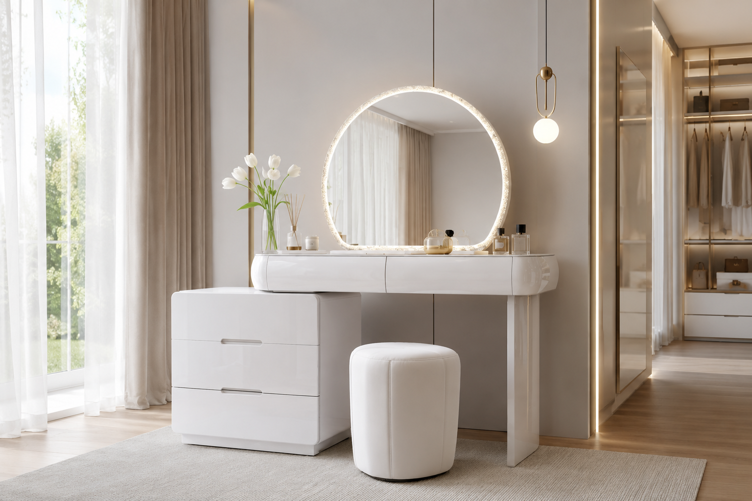 modern led makeup vanity table – item #a86 modern led makeup vanity table – item #a86