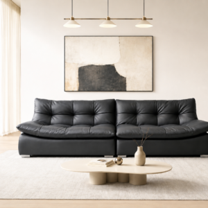 premium eco genuine leather sofa – item #1502