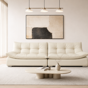 premium eco genuine leather sofa – item #1502