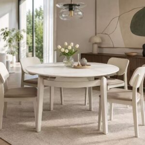 extendable fiberglass stone dining set – item #c50